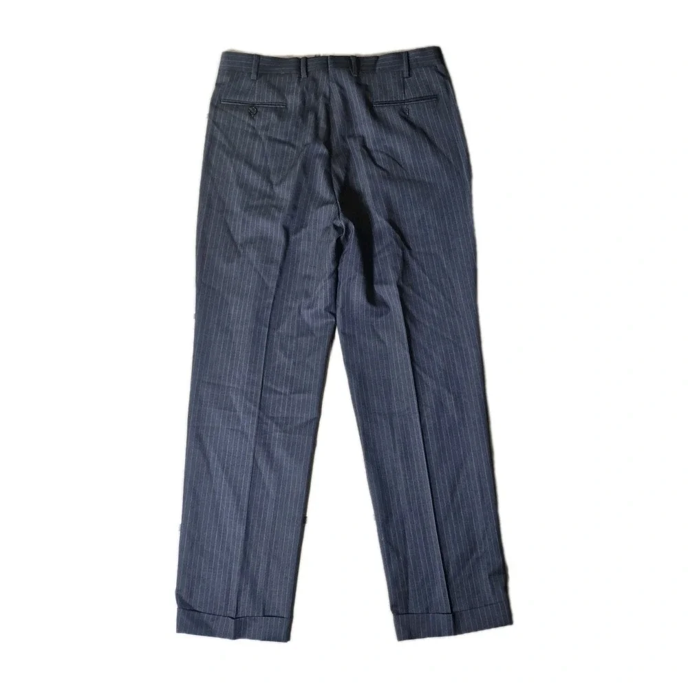 Ralph Lauren Suit Mens 42L Charcoal Gray 2B Wool 2 Piece PLEATED Pants 36 x 33 - Picture 2 of 16